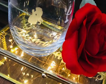 Disney princess glass set