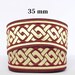 Embroidered Jacquard lace * medieval pattern * sold by the yard