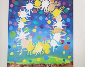 Color Pop Acrylic Abstract Art