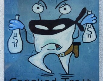 Crooked Tooth! Funny souvenir tile
