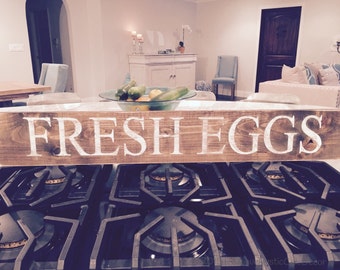 Fresh Eggs Farmhouse Sign