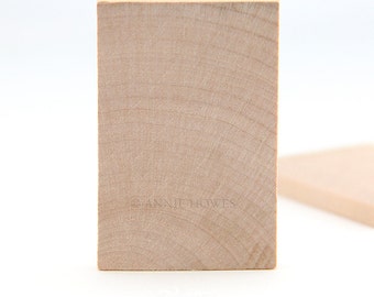 Large Wood Rectangles. 1.5 in x 2.25 in. 25 Pack.