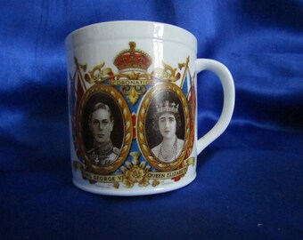 Melba Bone China Mug King George VI & Queen Elizabeth Coronation