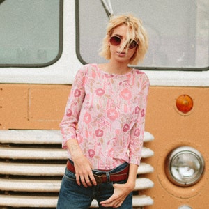Mesh Floral Top