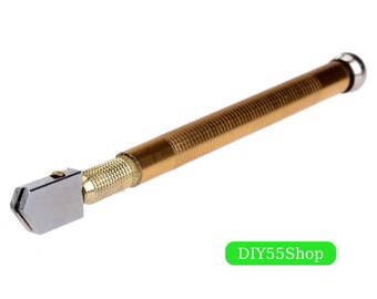 High Quality Glass Cutting Tool Diamond Glass Cutter Antislip Aluminum Handle Carbide Blade Bottle Glass
