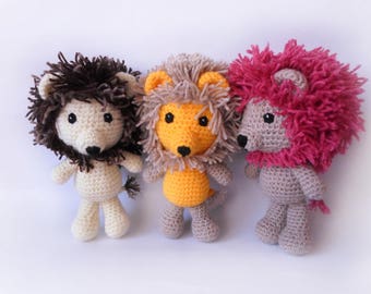 Lion Amigurumi Crochet Toy Animal