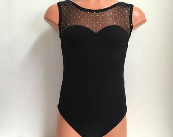 Ballet or Dance Leotard - Black - Sizes 2T, 3T, Girls 4 to 16, Adult XS to XL
