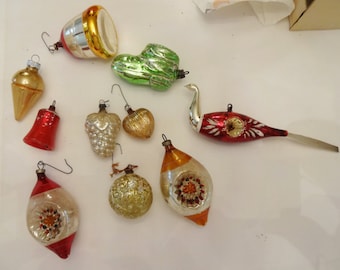 Christmas Ornaments vintage and antique