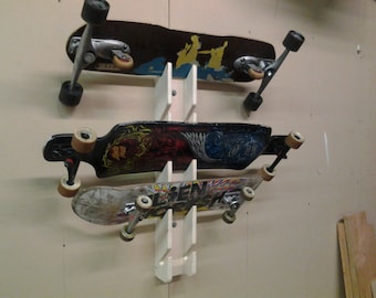5 Skateboard Rack, Display, Storage, Wall Mount