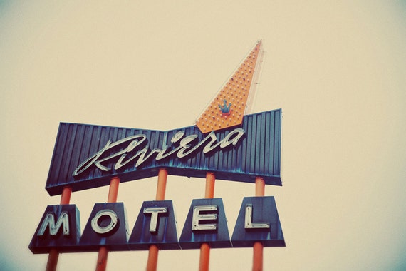 Riviera Motel Neon Sign Googie Retro Home Decor Midcentury Riviera Motel Neon Sign Googie Retro Home Decor Midcentury