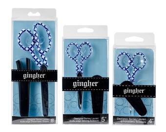 Gingher Lauren Designer's Scissors 4", 5" or 8" (Right-handed)