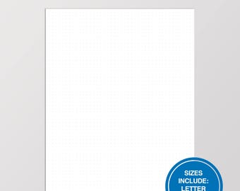 Dot Grid Bullet Journal and Traveler's Notebook Filler Paper In A5 A4 And Letter Size