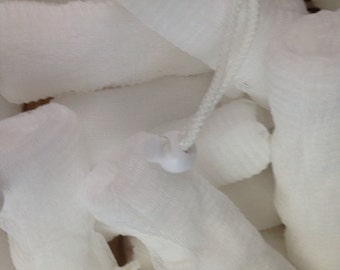 White Mesh Exfoliating Soap Saver