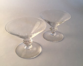 Vintage star martini glasses