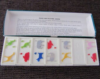 Vintage Animo by Raytel Animal Dominoes Free Shipping