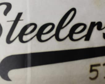 Vintage Pittsburgh Steelers Iron On Transfer