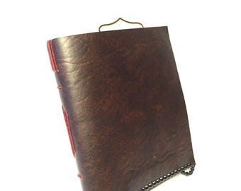 Faux-leather Longstitch Notebook