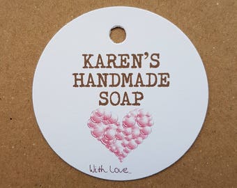 10x Personalised Handmade soap tags, handmade soap tags, swing tags, gift tags, handmade labels, tags, labels, personalized swing tags, soap