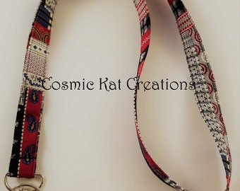 Americana Fabric Lanyard