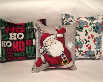 3 - Handmade Christmas catnip pillow toys