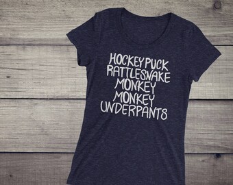 Monkey Monkey Underpants Lorelai Gilmore Quote Gilmore Girls Inspired Ladies' short sleeve t-shirt