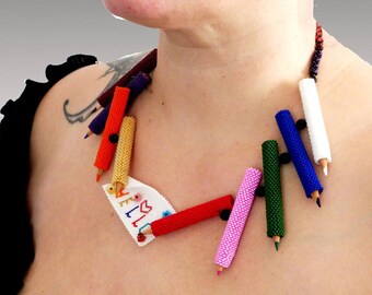 Necklace, Peyote, Beadart, Beadwork,
