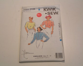Vintage KWIK SEW Pattern 2126 Miss Blouse