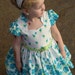 Billie Party Dress size 1-12 (Ainslee Fox Boutique Pattern rockabilly inspired queen anne neckline mandarin collar button front or zip back)