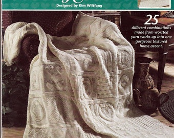 tunisian Sampler Afghan to Crochet Pattern Book Annie's Attic 872751