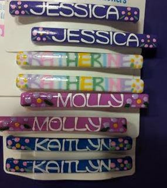 Personalized Hair Barrette Custom Hair Clips Cute Hair Clips
