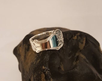 1910 Edwardian Silver Spoon Ring