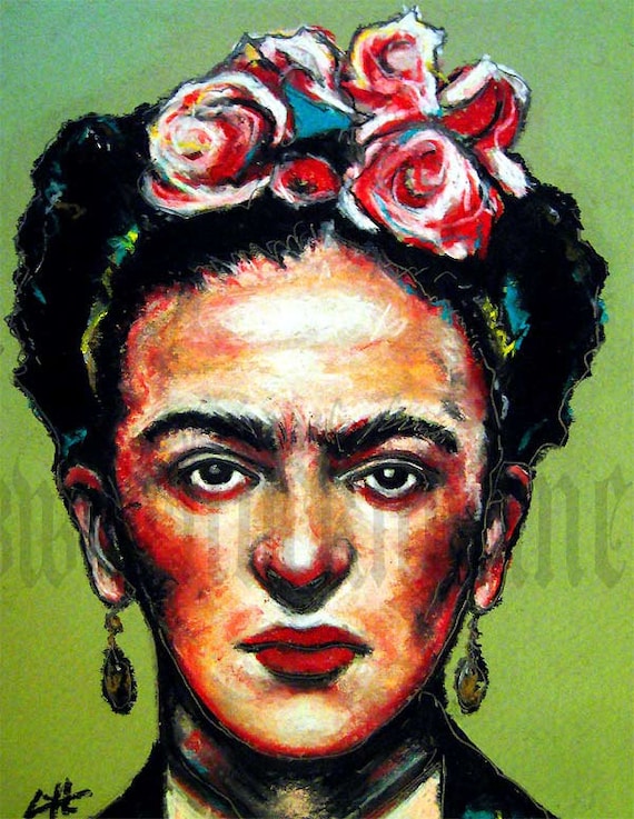 Print 8x10 Frida Kahlo Artist Women Mexican Portrait