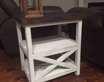 Farmhouse Style End Table