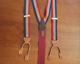 TRAFALGAR Striped Twill BRACES Suspenders