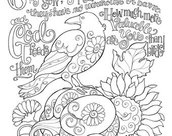 Download God So Loved the World coloring page 8.5X11 Bible