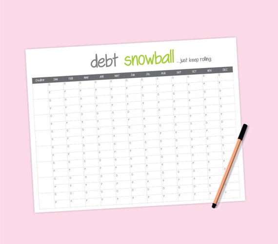 debt snowball worksheet