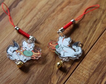 Chibi Amaterasu - Okami Phone Charm