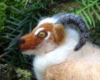Handmade Needle Felted Ram