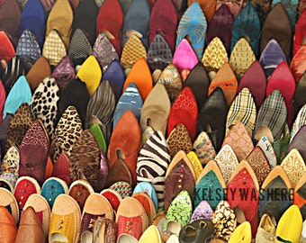 Moroccan Slippers Print