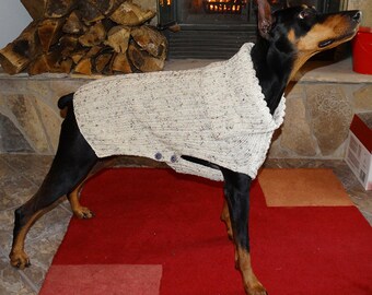 Doberman/Greyhound/Large Dog Coat/Natural