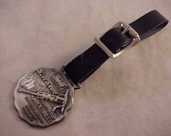 Worthington BlueBrute Advertising Watch Fob With Black Leather Strap