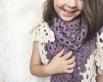 Mulberry Shawl Crochet Pattern // Tutorial // Easy