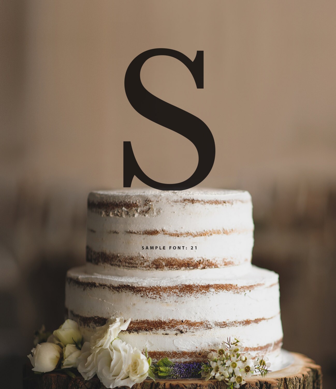 Letter wedding cake toppers Idea