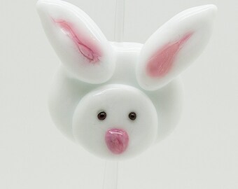 ready to ship Margo lampwork beads bunny