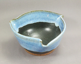 Pottery Bowl Rutile Blue - Green To Black ChunGTB31