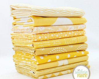 Yellow - 10 Fat Quarter Bundle (YE.10FQ) by Mixed Designers for Southern Fabric