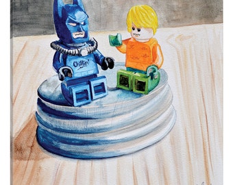 iCanvas Heroes Chillin Gallery Wrapped Canvas Art Print by Jennifer Redstreake