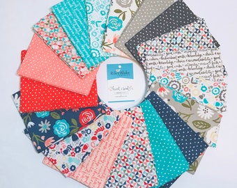 Fat Quarter Bundle Heart and Soul by Deena Rutter and Seek Good Works for Riley Blake Designs - 18 Fabrics Panels Not INCLUDED