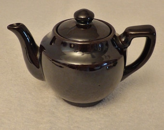 Made In Occupied Japan - Small Brown Teapot - Original Top Included - Excellent Condition!!