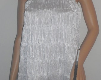New white small / medium 1920's flapper costume dress costumes
